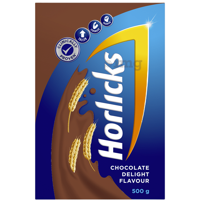 Horlicks Drink | Powder with Zinc, Vitamin C & D | Flavour Chocolate Delight
