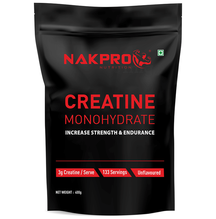 Nakpro Nutrition Creatine Monohydrate for Strength & Endurance | Flavour Unflavoured