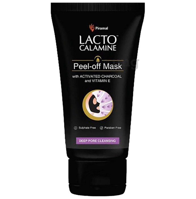 Lacto Calamine Peel-Off Mask with Activated Charcoal and Vitamin E Mask
