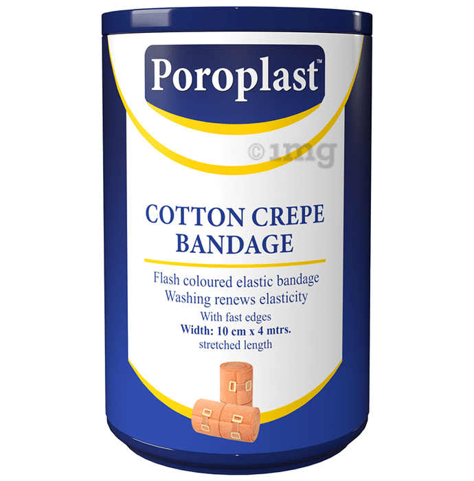 Poroplast Cotton Crepe Bandage 10cm x 4m
