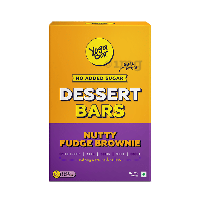 Yoga Bar Dessert (40gm Each) Nutty Fudge Brownie Buy box of 5 bars at