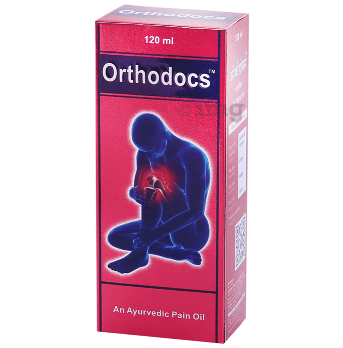 Orthodocs Ayurvedic Pain Relief Oil for Back Pain, Joint Pain, Knee Pain & Muscle Pain