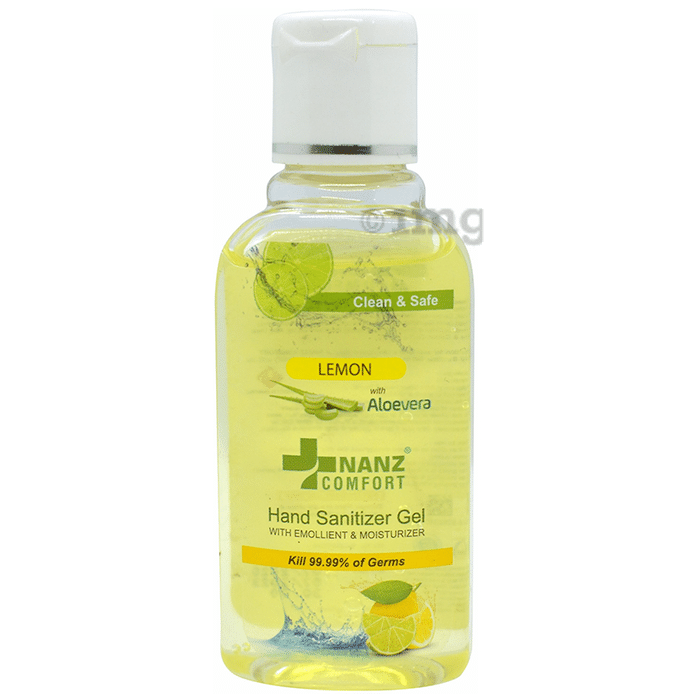 Nanz Comfort Lemon with Aloevera Hand Sanitizer Gel