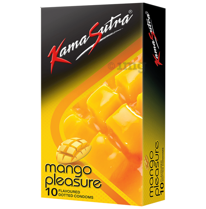 KamaSutra Mango Pleasure Dotted Condom