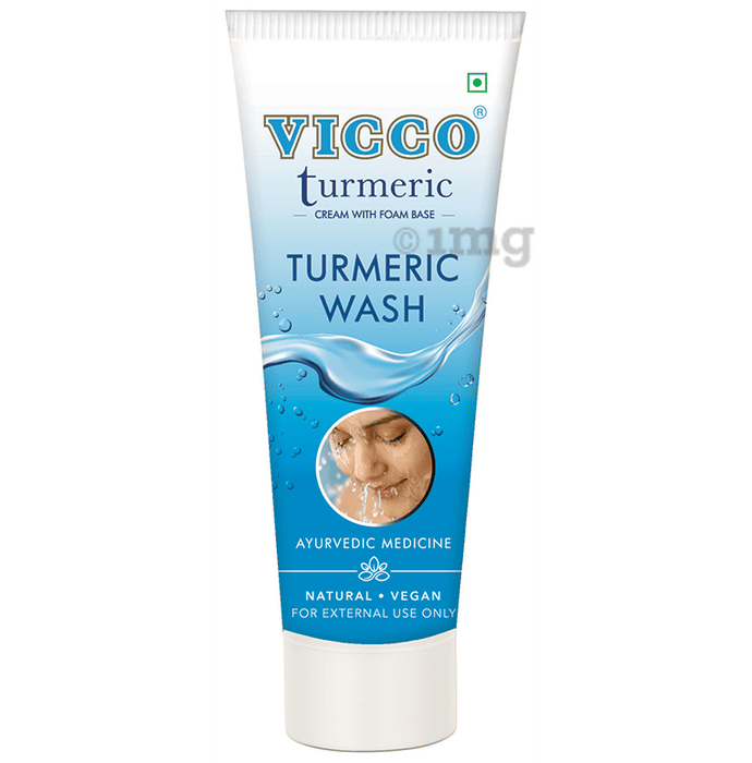 Vicco Turmeric Face Wash Buy tube of 70 gm Face Wash at best price in India 1mg