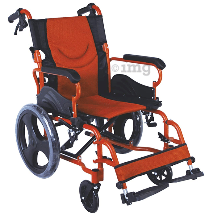 EASYCARE German Tech EC 863LABJ 16" Portable Aluminium Wheelchair (Capacity 100Kgs)