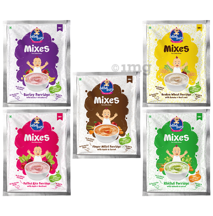 Bebe Burp Combo Pack of Mixes Porridge (30gm Each)