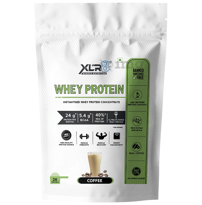 XLR8 Sports Nutrition Whey Protein Instantised Whey Protein Concentrate Coffee