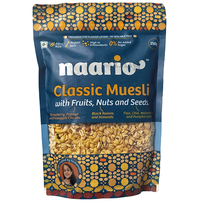 Naario Classic Muesli with Fruits, Nut & Seeds