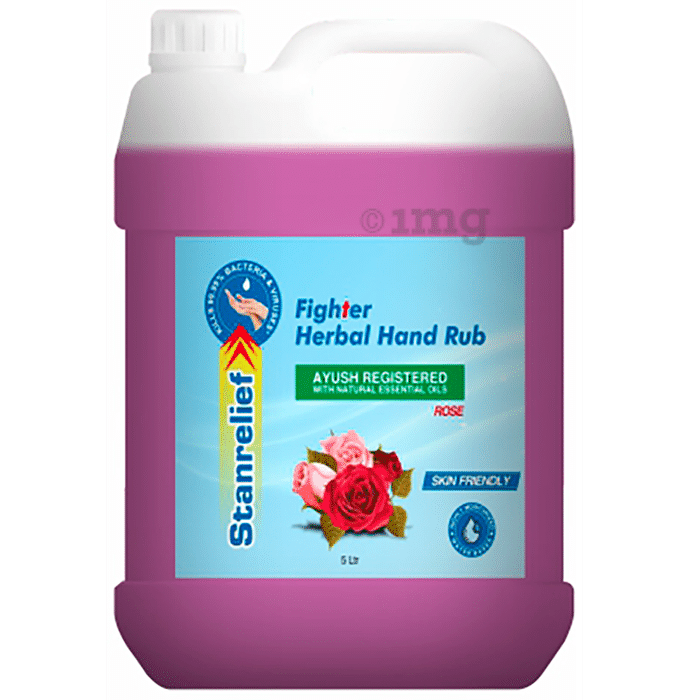 Stanrelief Fighter Herbal Hand Rub Sanitizer Rose