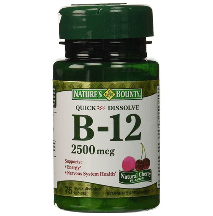 Nature's Bounty Quick Dissolve B 12 2500mg Tablet