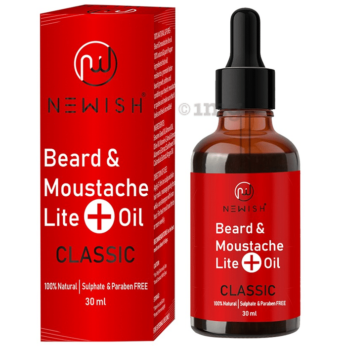 Newish Beard & Moustache Lite+ Oil Classic
