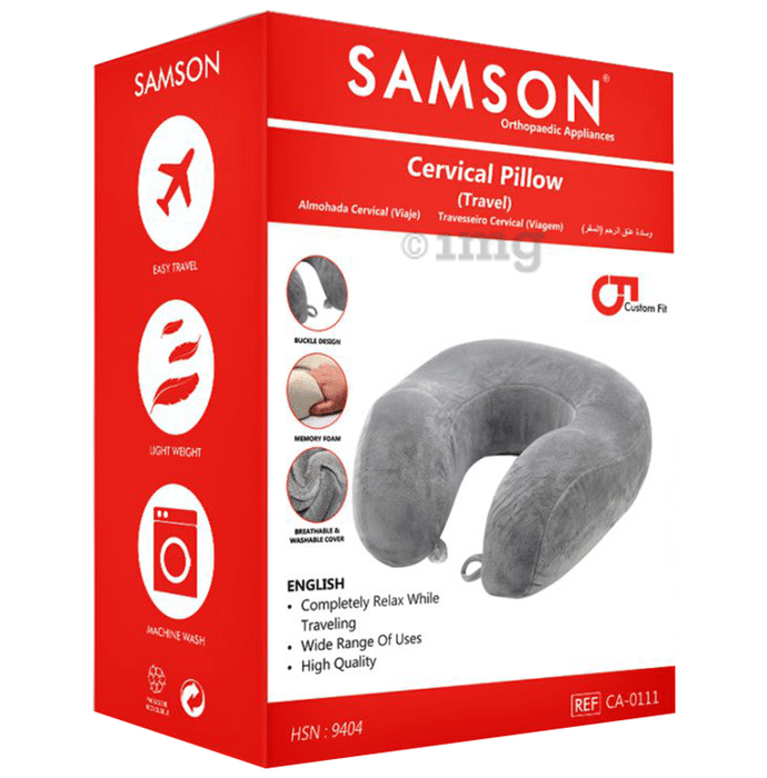 Samson Cervical Pillow (Travel) Universal Grey