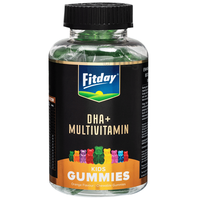 Fitday DHA + Multivitamin Kids Gummies Orange