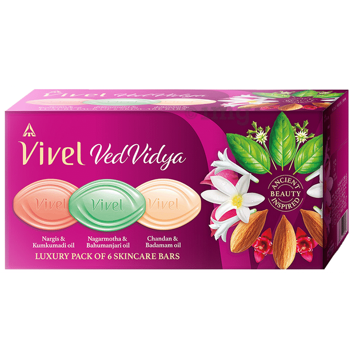 Vivel Vivel VedVidya Luxury Pack of Skincare Soap (100gm Each)