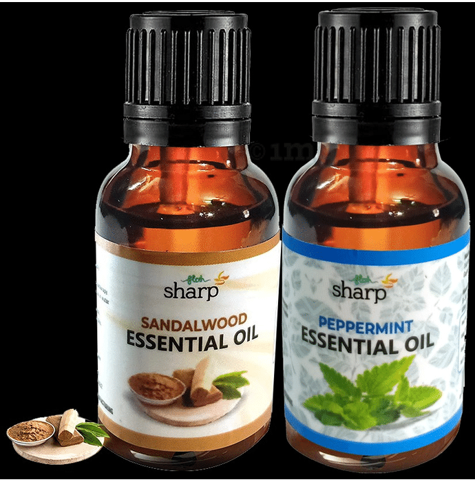 FLOH Sharp Essential Oil (15ml Each) Sandalwood & Peppermint