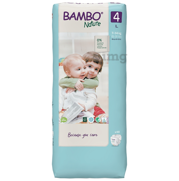 Bambo Nature Taped Diaper Tall Pack Large