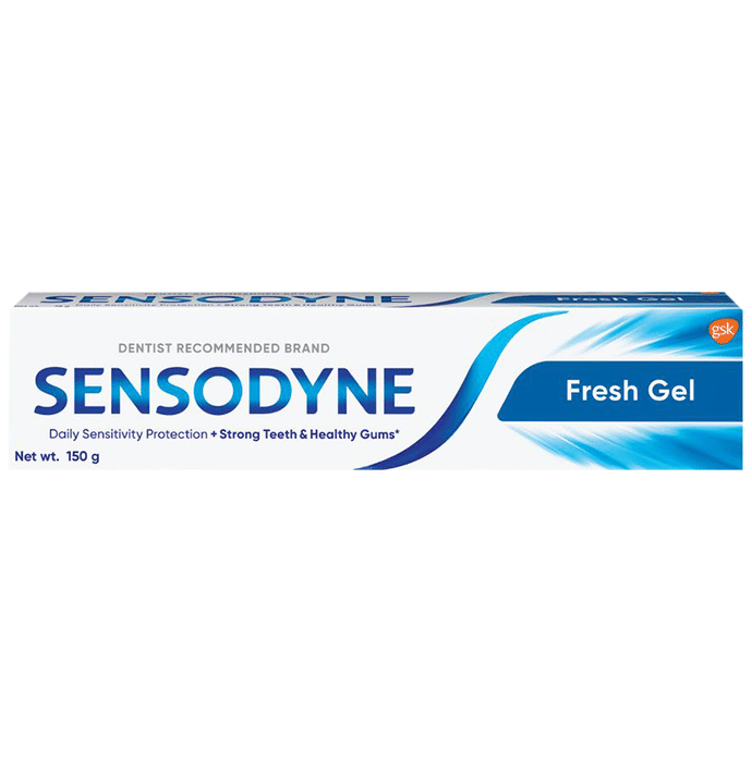 Sensodyne Fresh Gel Sensitive for Healthy Gums & Strong Teeth | Daily Protection Toothpaste