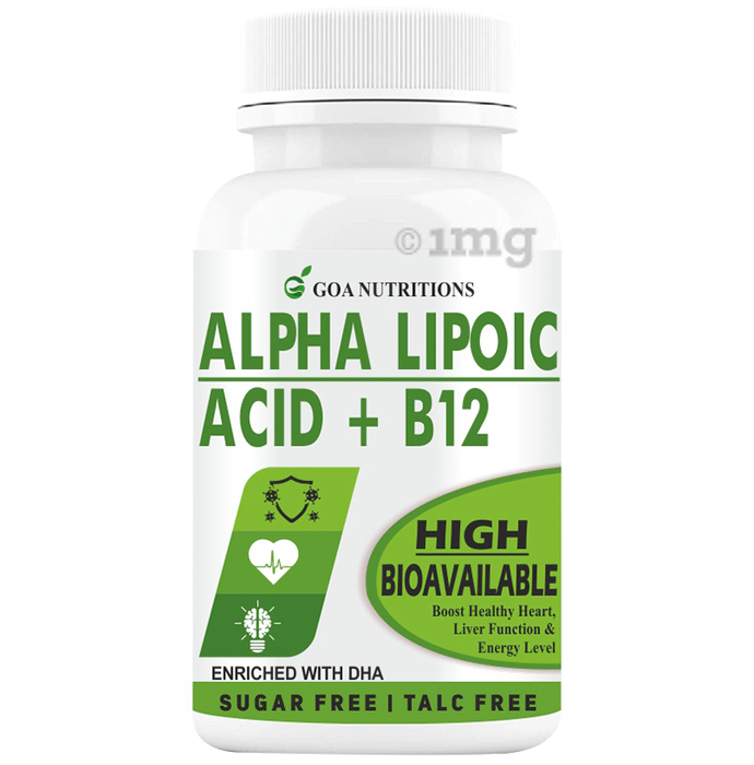 Goa Nutritions Alpha Lipoic Acid + B12 Tablet Sugar Free
