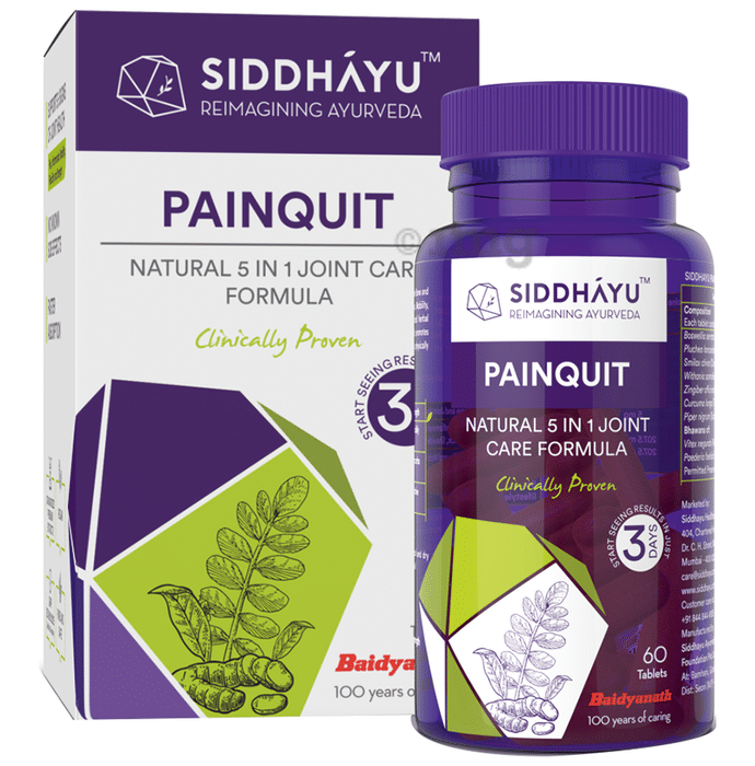 Siddhayu Painquit Natural 5 in 1 Joint Care Formula Tablet