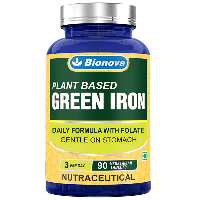 Bionova Plant Based Green Iron Vegetarian Tablet