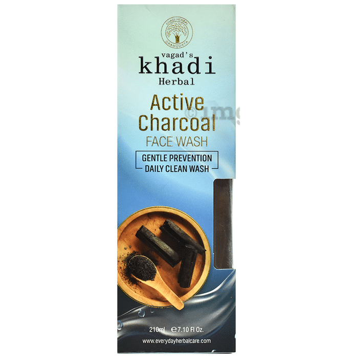 Vagad's Khadi Herbal Active Charcoal Face Wash