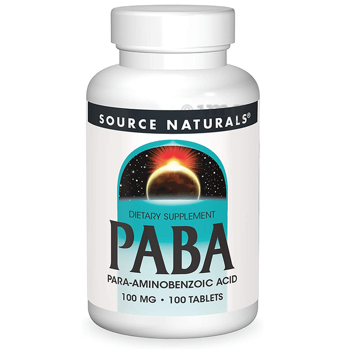 Source Naturals PABA Para-Aminobenzoic Acid 100mg Tablet