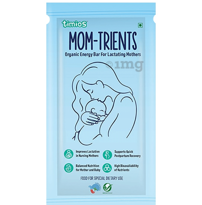Timios Mom-Trients Organic Energy Bar for Lactating Mothers (40gm Each)