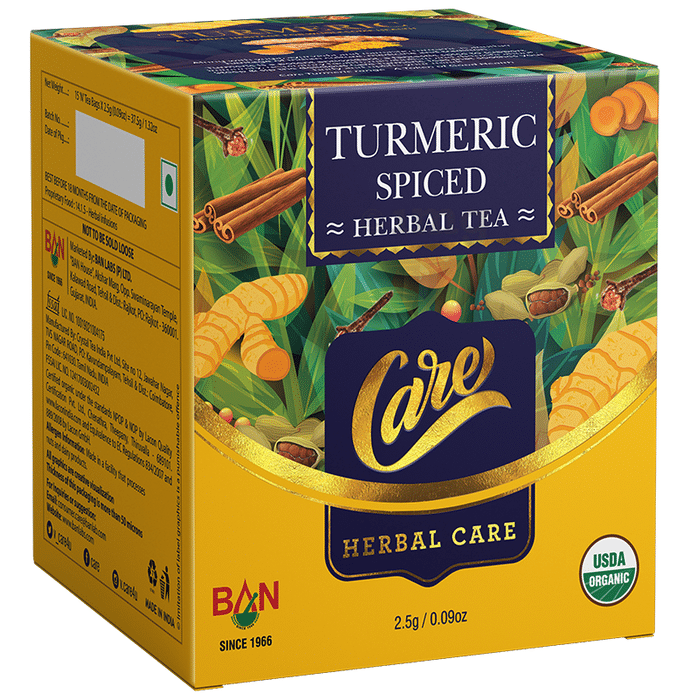 Care Turmeric Spiced Herbal Tea Bag (1.5gm Each)