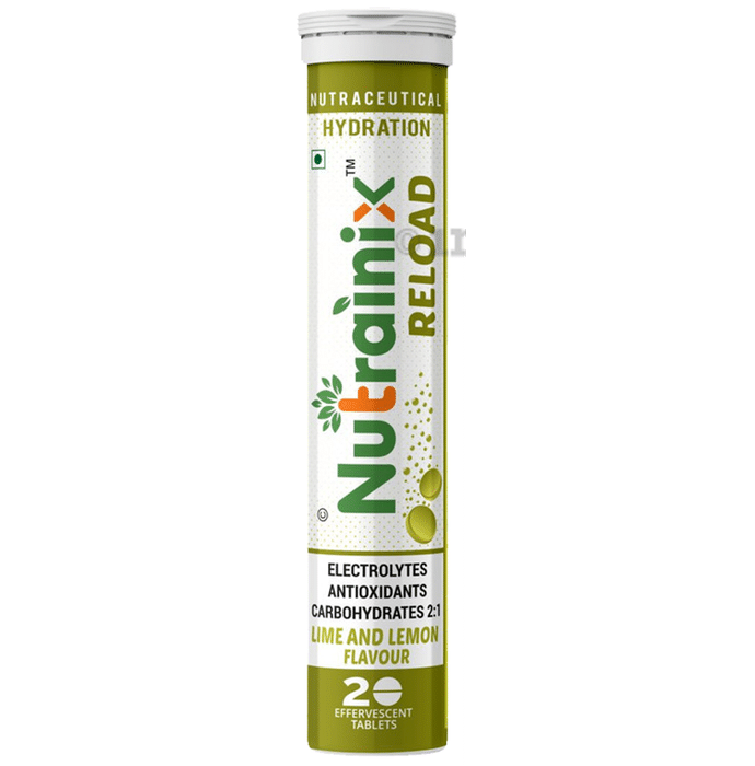 Nutrainix Reload Hydration Effervescent Tablet (20 Each) Lime-Lemon