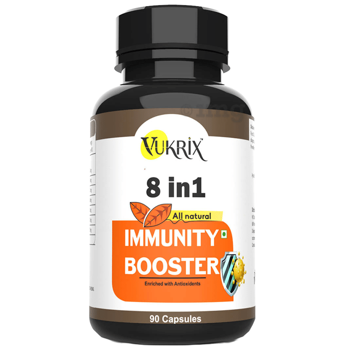 Vukrix 8 in 1 All Natural Immunity Booster Capsule (90 Each)