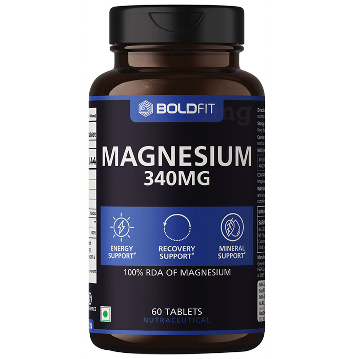 Boldfit Magnesium 340mg Tablet