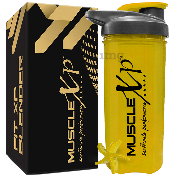 MuscleXP Fit XP Blender Gym Shaker Yellow