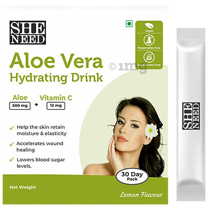 SheNeed Aloe Vera Hydrating Drink Sachet (10gm Each)