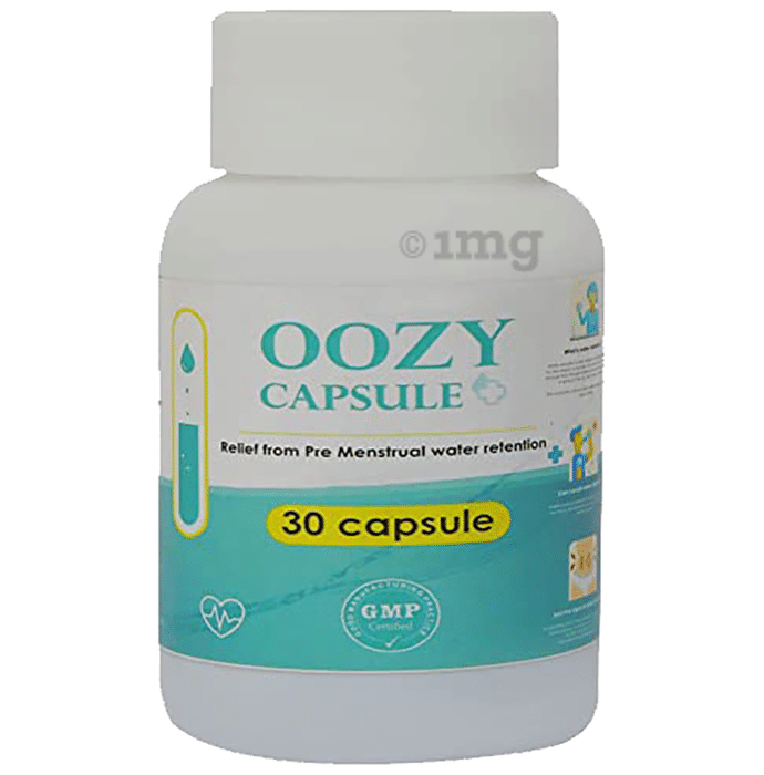 Oozy Advanced Formula for Periods Pain Menstrual Cramps and Natural Diuretic Capsule