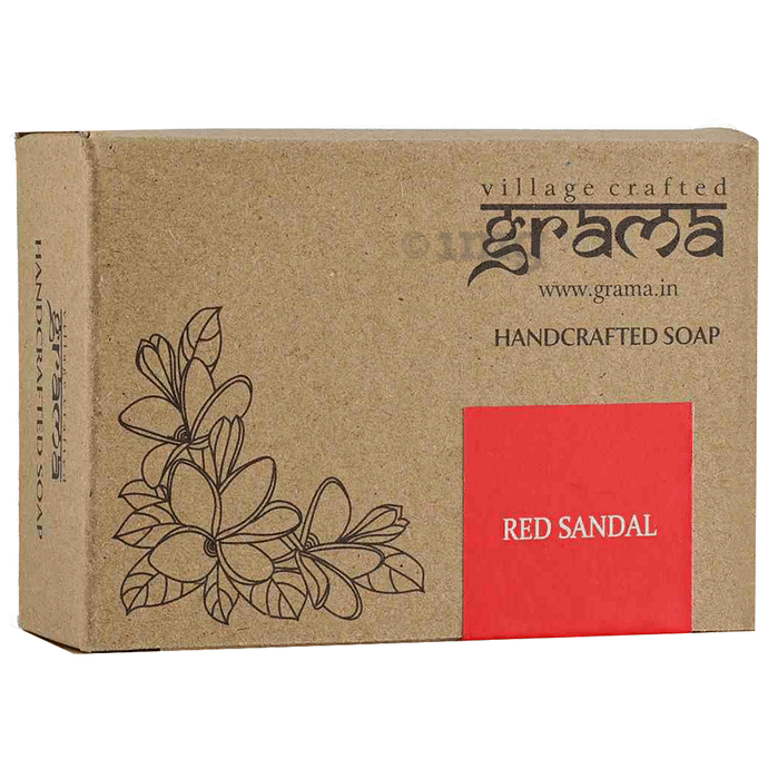 Grama Red Sandal Handcrafted Soap