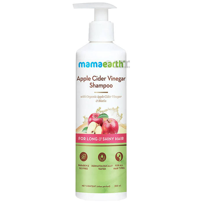 Mamaearth Apple Cider Vinegar Shampoo for Hair Fall & Hair Care | SLS & Paraben-Free | For All Hair Types