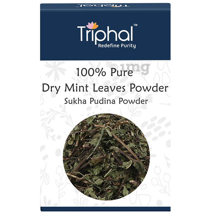 Triphal 100% Pure Dry Mint Leaves Sukha Pudina Powder