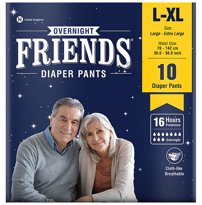Friends Overnight Adult Diaper Pants L-XL