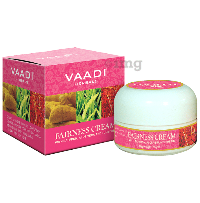 Vaadi Herbals Value Pack of Fairness Cream - Saffron, Aloe Vera & Turmeric Extracts