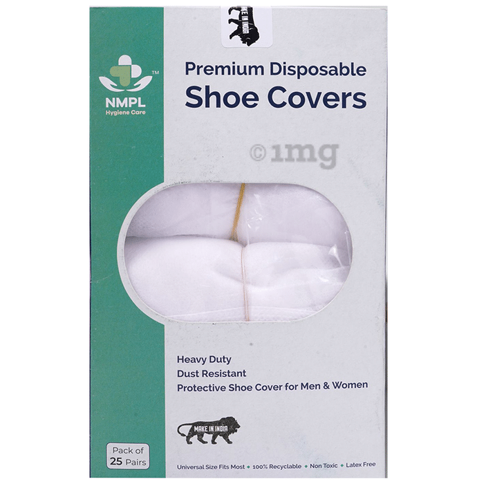 NMPL Hygiene Care Premium Disposable Shoe Cover White
