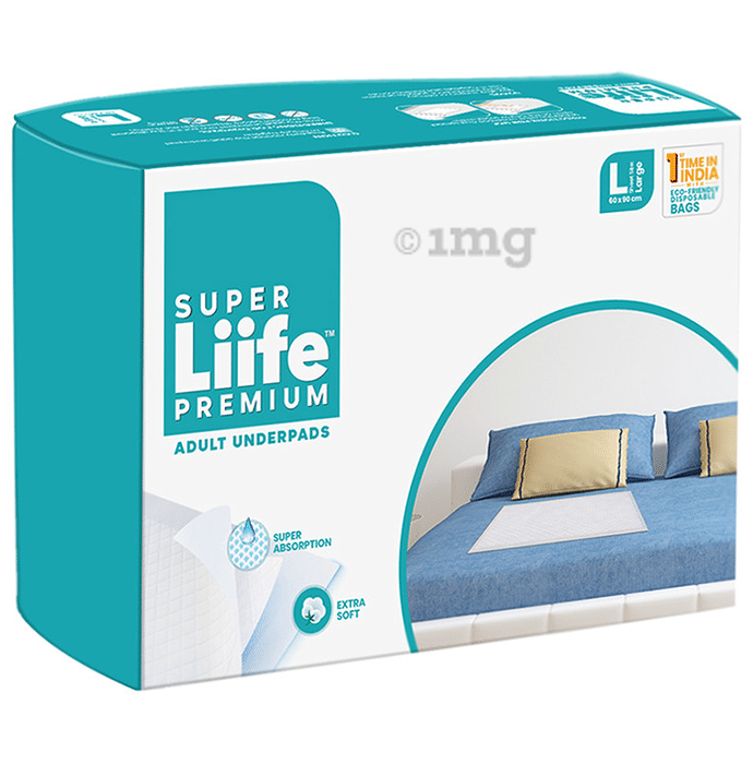 Super Liife Premium Adult Underpad (10 Each) Large