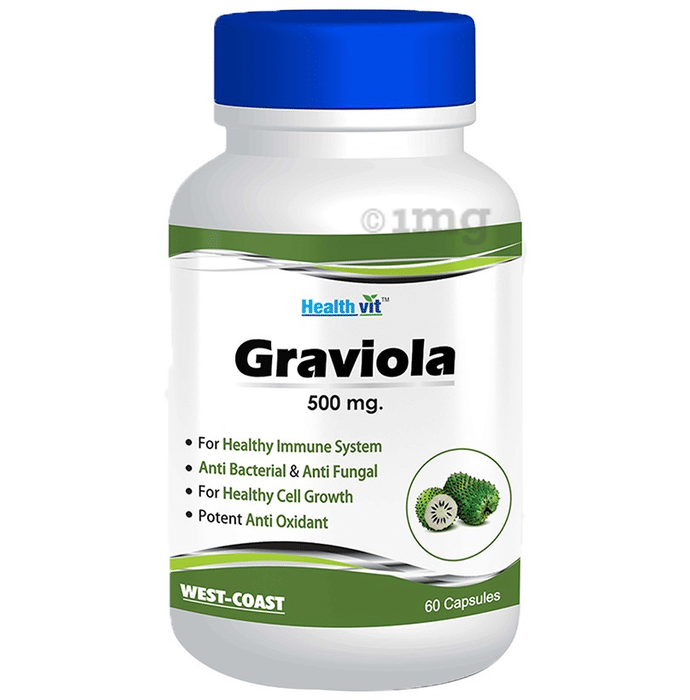 HealthVit Graviola 500mg Capsule