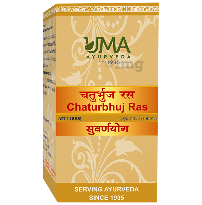 Uma Ayurveda Chaturbhuj Ras Tablet (with Gold)