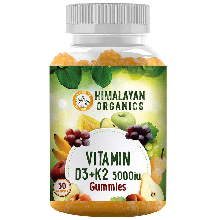 Himalayan Organics Vitamin D3+K2 5000iu Gummies (30 Each)