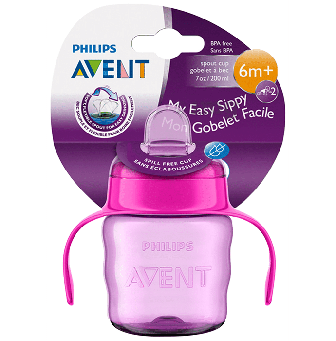 Philips Avent Classic Soft Spout Cup for 6m+ Pink and Purple