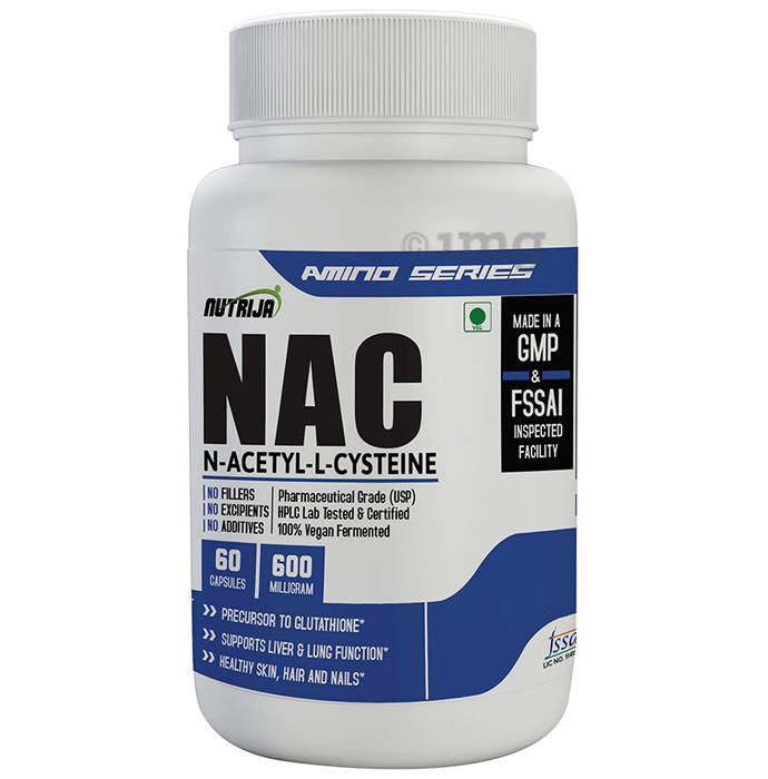 Nutrija NAC N-Acetyl-L-Cysteine 600mg Capsule