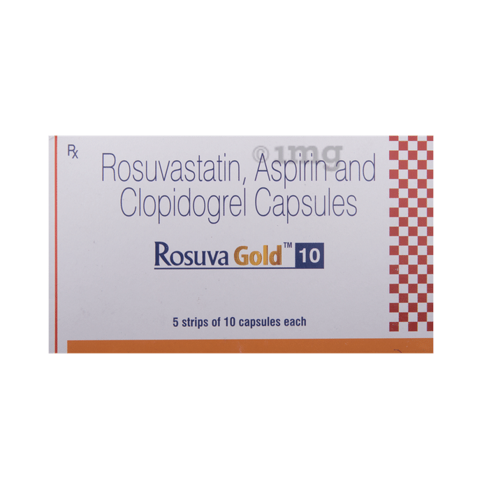 Rosuva Gold 10 Capsule View Uses Side Effects Price And Substitutes 1mg