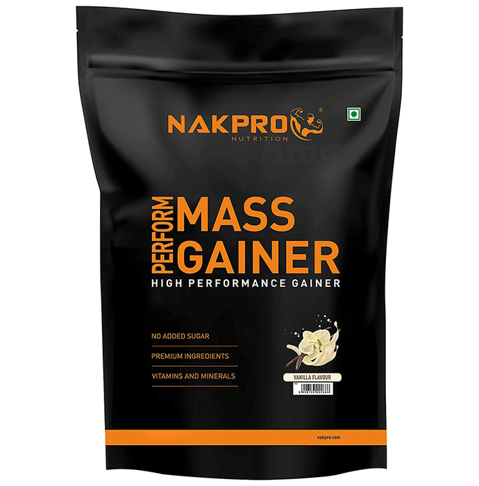 Nakpro Nutrition PERFORM MASS GAINER Powder Vanilla
