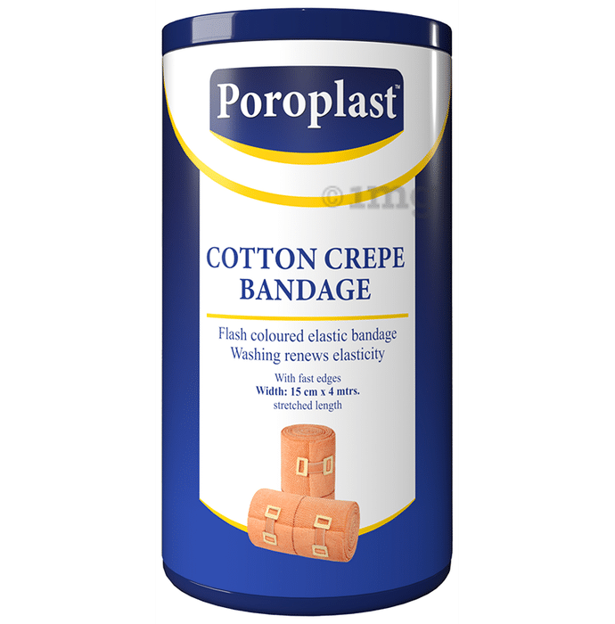 Poroplast Cotton Crepe Bandage 15cm x 4m